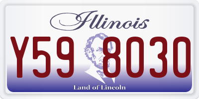IL license plate Y598030