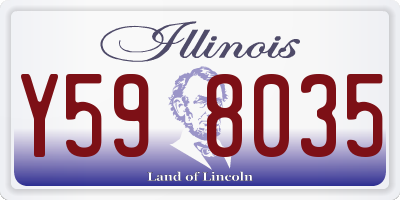 IL license plate Y598035