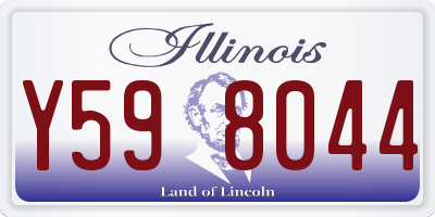 IL license plate Y598044
