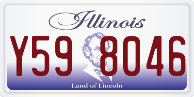 IL license plate Y598046