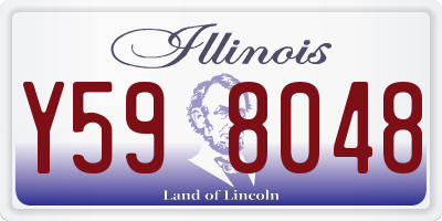IL license plate Y598048