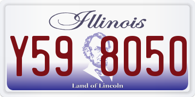 IL license plate Y598050