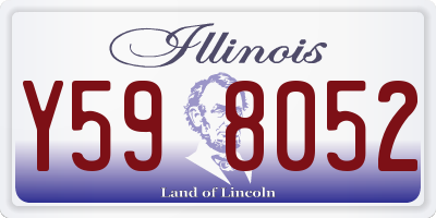 IL license plate Y598052