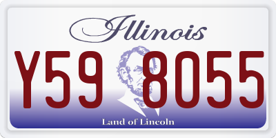 IL license plate Y598055