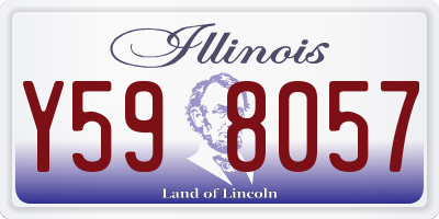 IL license plate Y598057