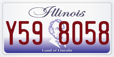 IL license plate Y598058