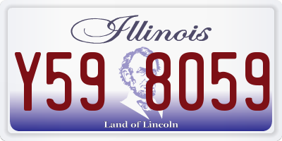 IL license plate Y598059