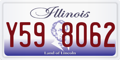 IL license plate Y598062