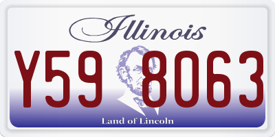 IL license plate Y598063