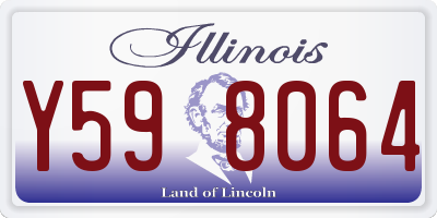 IL license plate Y598064
