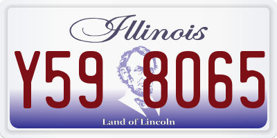 IL license plate Y598065