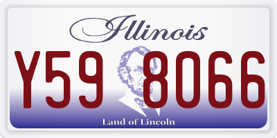 IL license plate Y598066