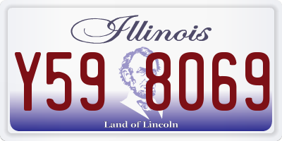 IL license plate Y598069