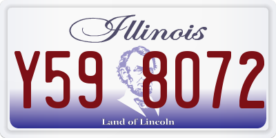 IL license plate Y598072