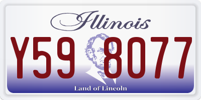 IL license plate Y598077