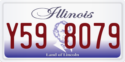 IL license plate Y598079