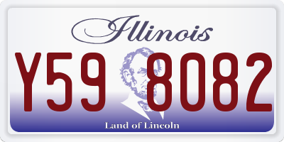 IL license plate Y598082