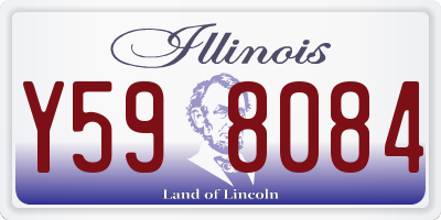 IL license plate Y598084