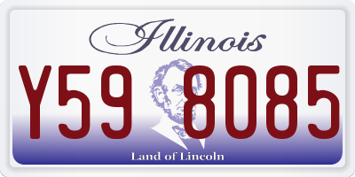 IL license plate Y598085