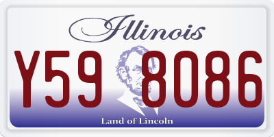 IL license plate Y598086