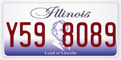 IL license plate Y598089