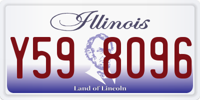 IL license plate Y598096