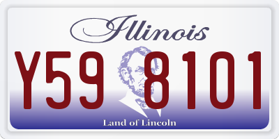 IL license plate Y598101