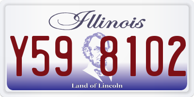 IL license plate Y598102