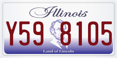 IL license plate Y598105