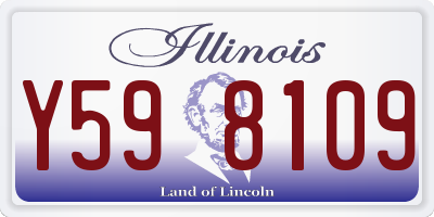 IL license plate Y598109