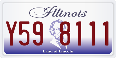 IL license plate Y598111