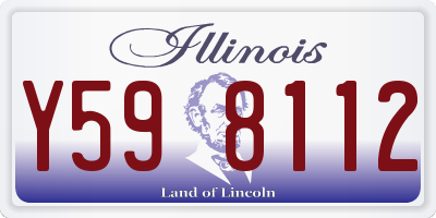 IL license plate Y598112