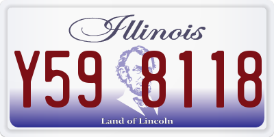 IL license plate Y598118