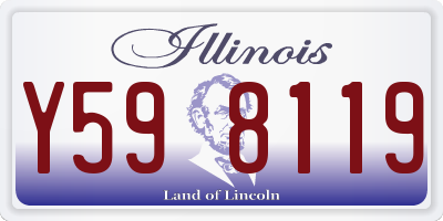 IL license plate Y598119