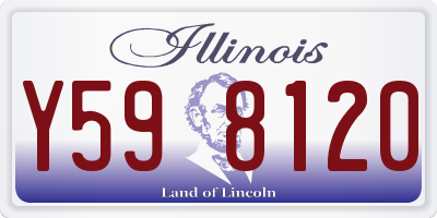 IL license plate Y598120