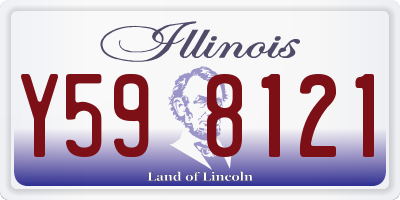 IL license plate Y598121