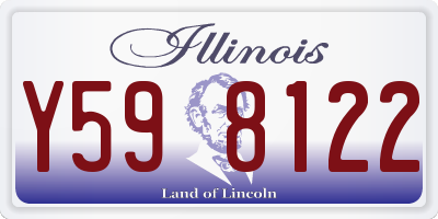 IL license plate Y598122