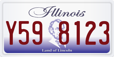 IL license plate Y598123