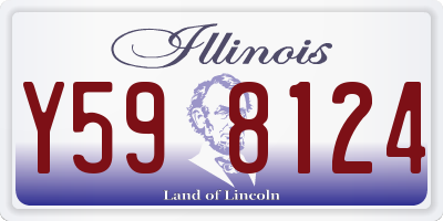 IL license plate Y598124