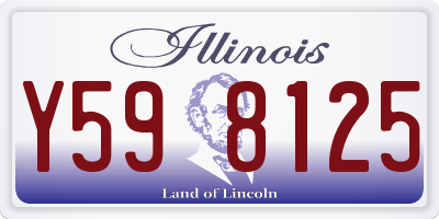 IL license plate Y598125