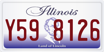 IL license plate Y598126
