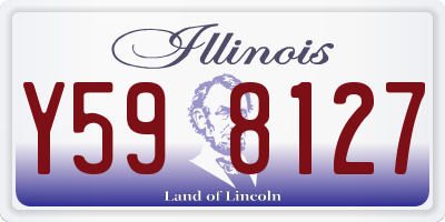 IL license plate Y598127