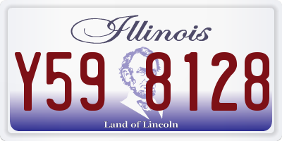 IL license plate Y598128