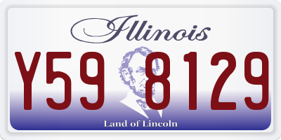 IL license plate Y598129