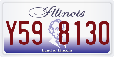IL license plate Y598130