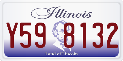IL license plate Y598132