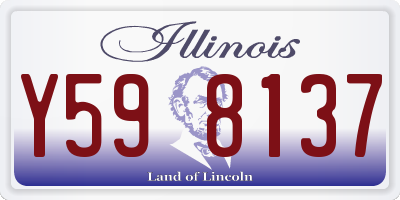 IL license plate Y598137