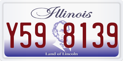 IL license plate Y598139