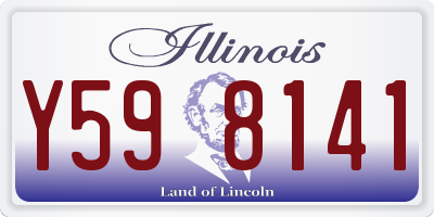 IL license plate Y598141