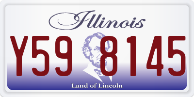 IL license plate Y598145